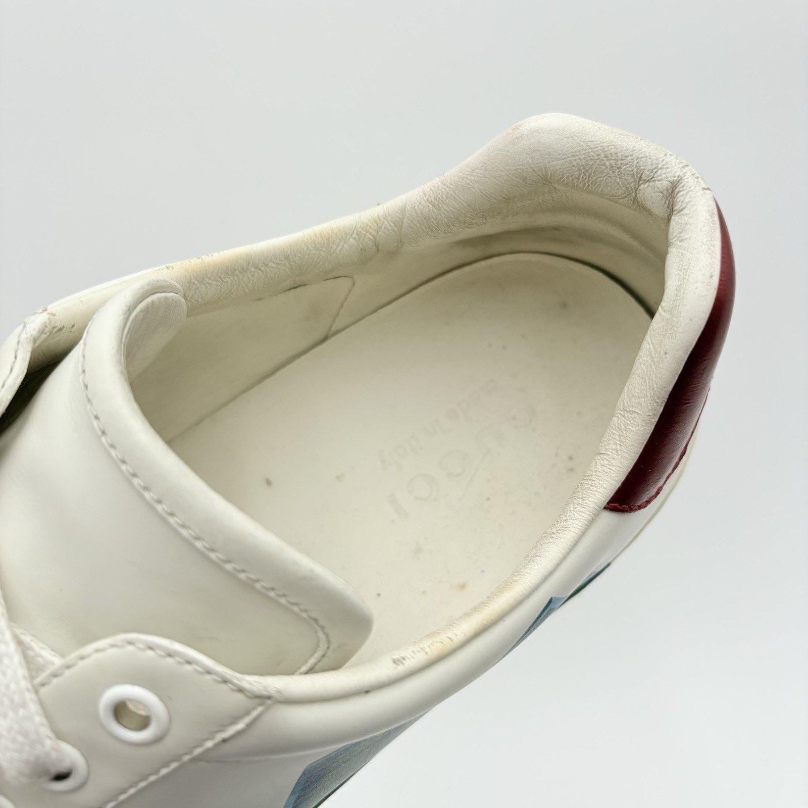 Gucci Size 9 G (9.5 US) - Gucci Ace Leather ' Loved ' Size US 9.5 / EU 42-43 - 12 Thumbnail