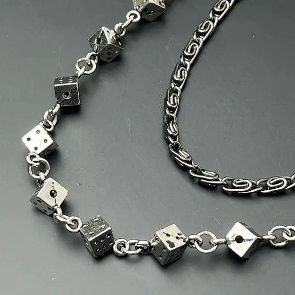 Jewelry Dice Wallet Keychain Jean Biker 60cm Size ONE SIZE - 5 Thumbnail