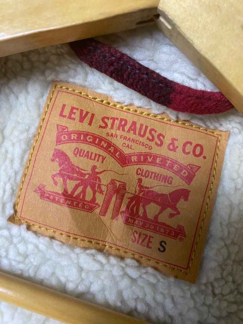Levi's Levis Strauss & Co. Plaid Sherpa Jacket (146) Size US XXS / EU 40 - 9 Thumbnail