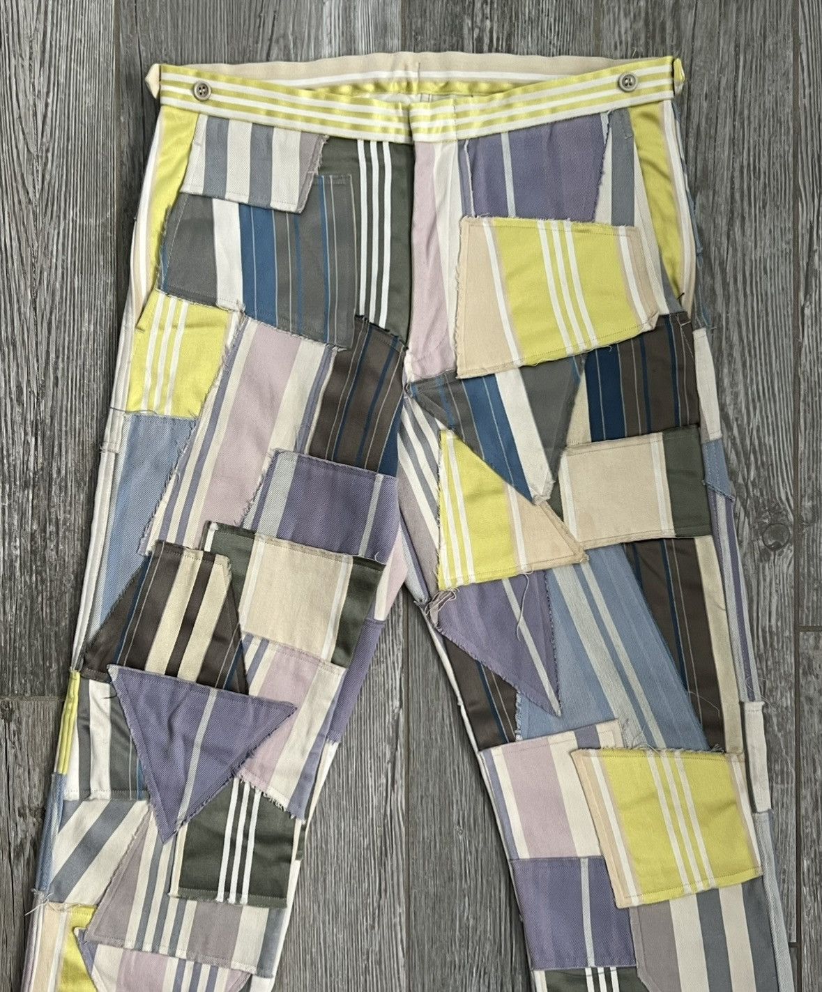 Comme des Garcons Homme Plus 1999 Comme Des Garcons Homme Plus RareRunway Patchwork Pants Size US 33 - 3 Thumbnail