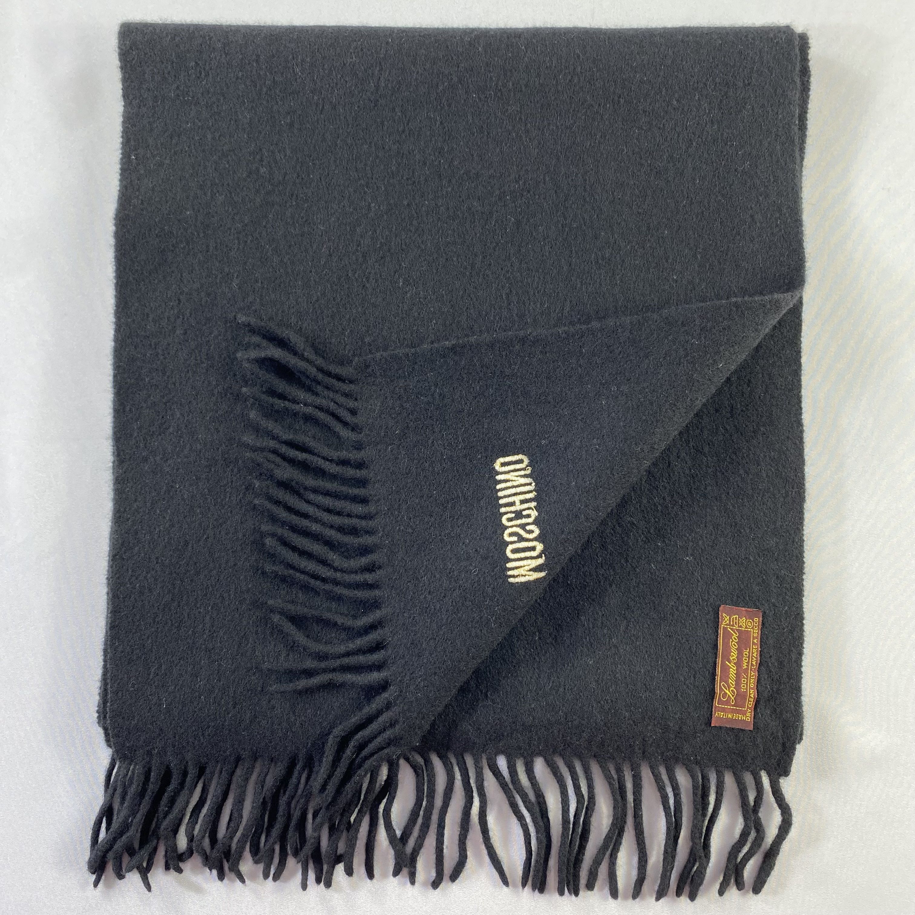 Moschino Plain Moschino Scarf Neck Wrap Wool Muffler Size ONE SIZE - 4 Thumbnail