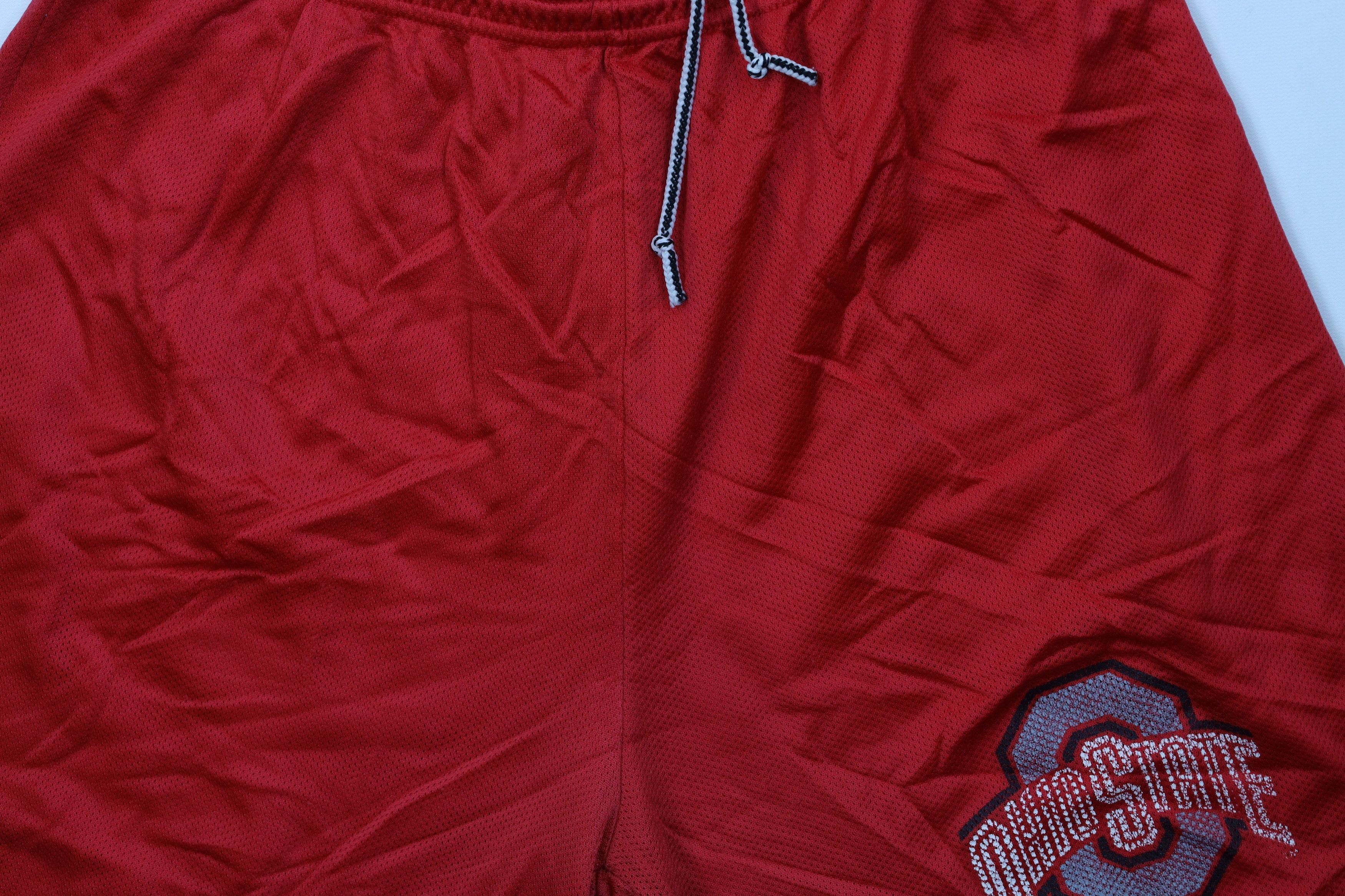 Vintage Vintage 90s Above Knee Ohio State University Shorts Red USA Size US 34 / EU 50 - 3 Thumbnail