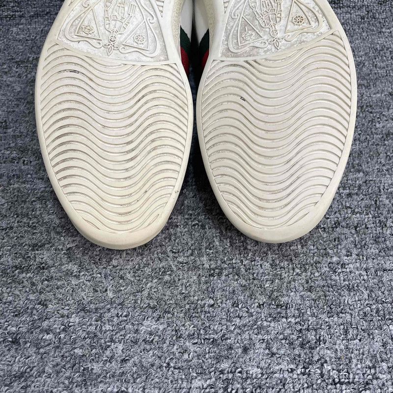 Gucci Gucci Ace White Leather Low-Top Sneakers -2508 Size US 7.5 / EU 40-41 - 8 Thumbnail
