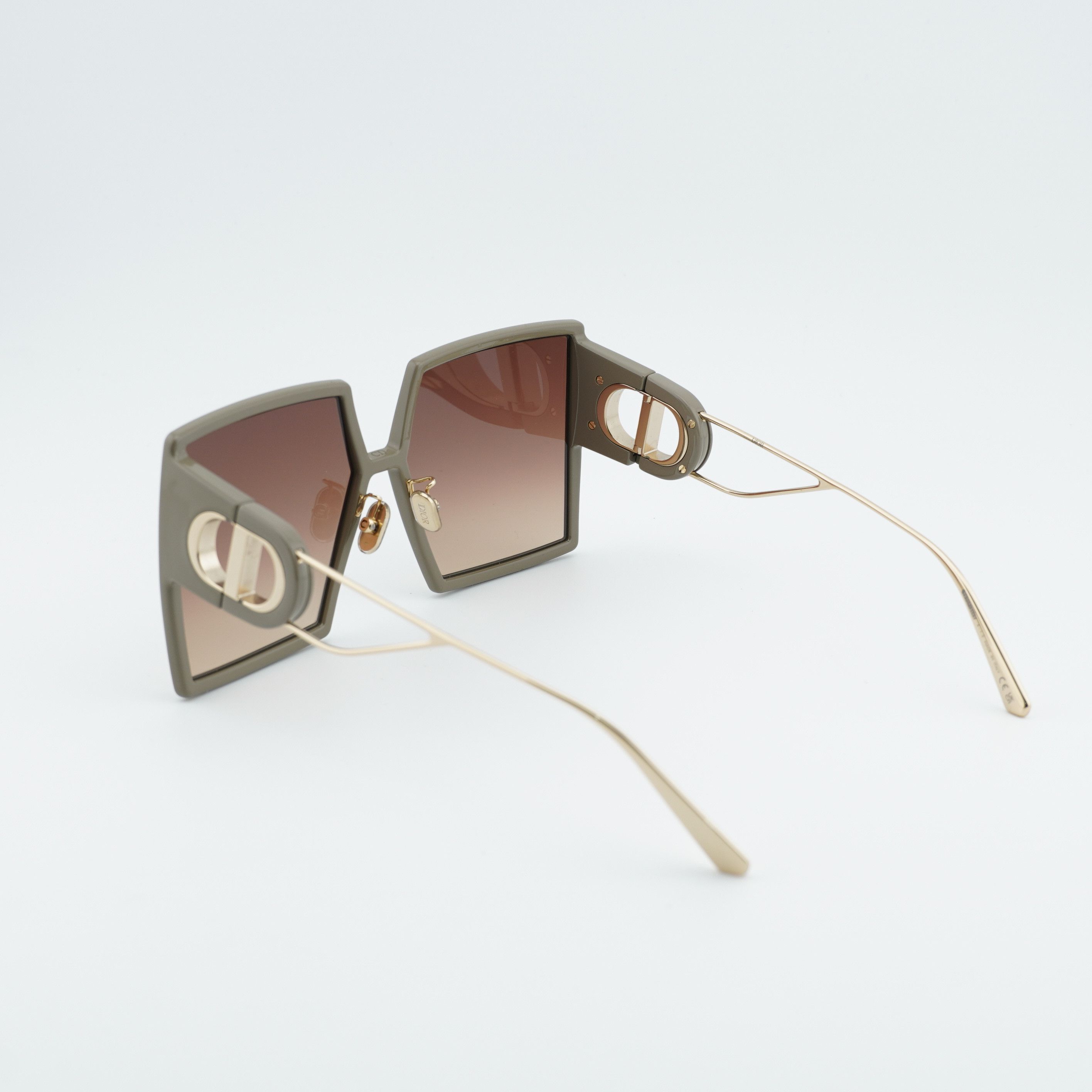 Dior Dior 30MONTAIGNE SU 55F1 Sunglasses Green Square Frame Size ONE SIZE - 3 Thumbnail