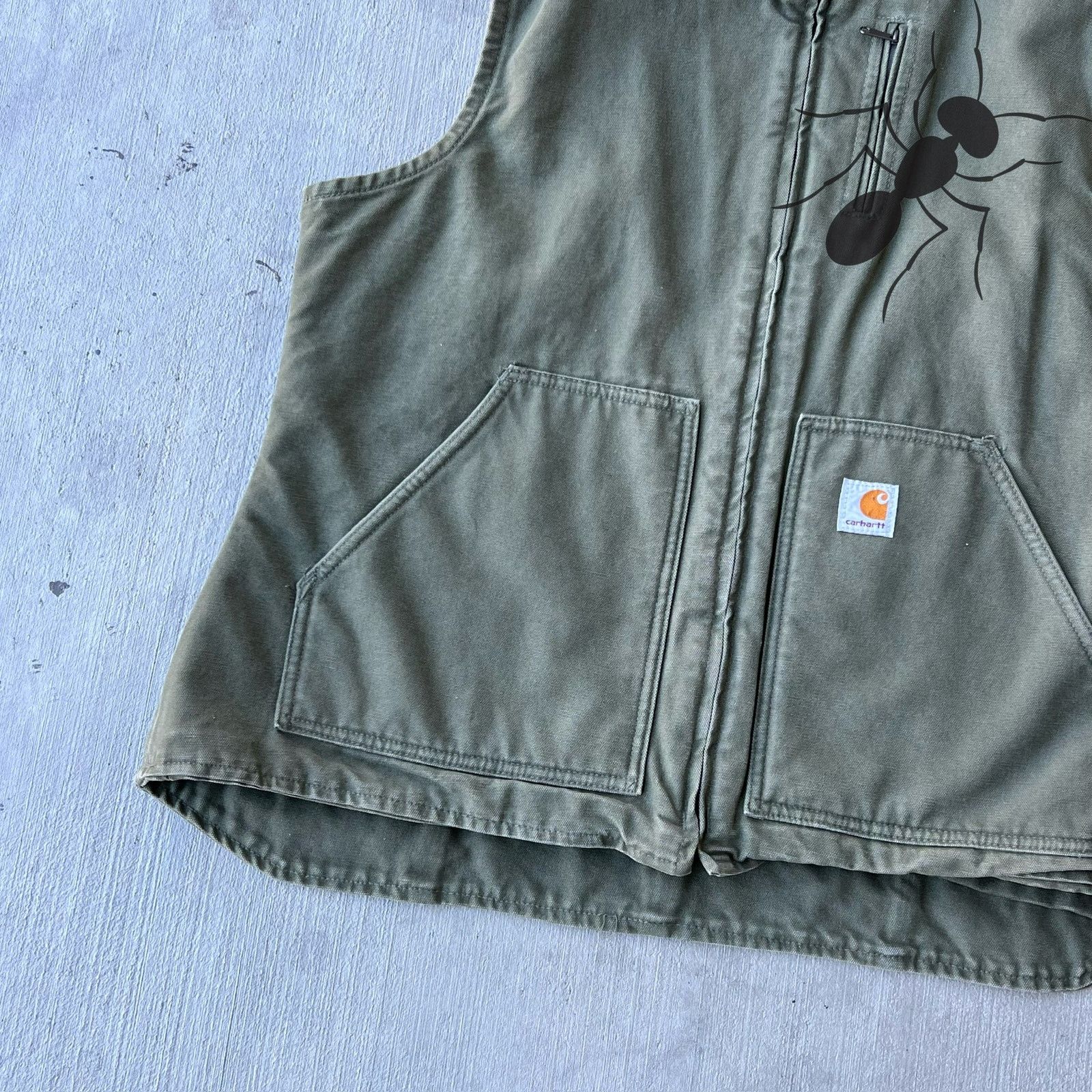 Carhartt × Vintage Carhartt WOMENS V001 LOV green work wear vest Size US XL / EU 56 / 4 - 2 Thumbnail