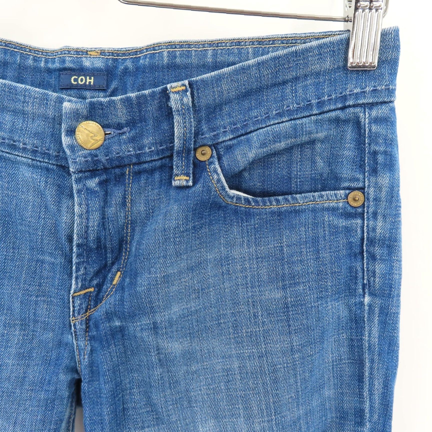 Citizens Of Humanity Citizens of Humanity Womens 27 Faye Low Waist Full Leg Denim Jeans Size 27" / US 4 / IT 40 - 3 Thumbnail