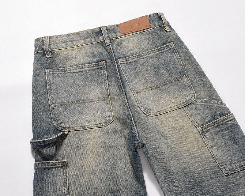 Japanese Brand × Vintage High street men's washed slim fit flared zipper jeans y2k Size US 32 / EU 48 - 5 Thumbnail