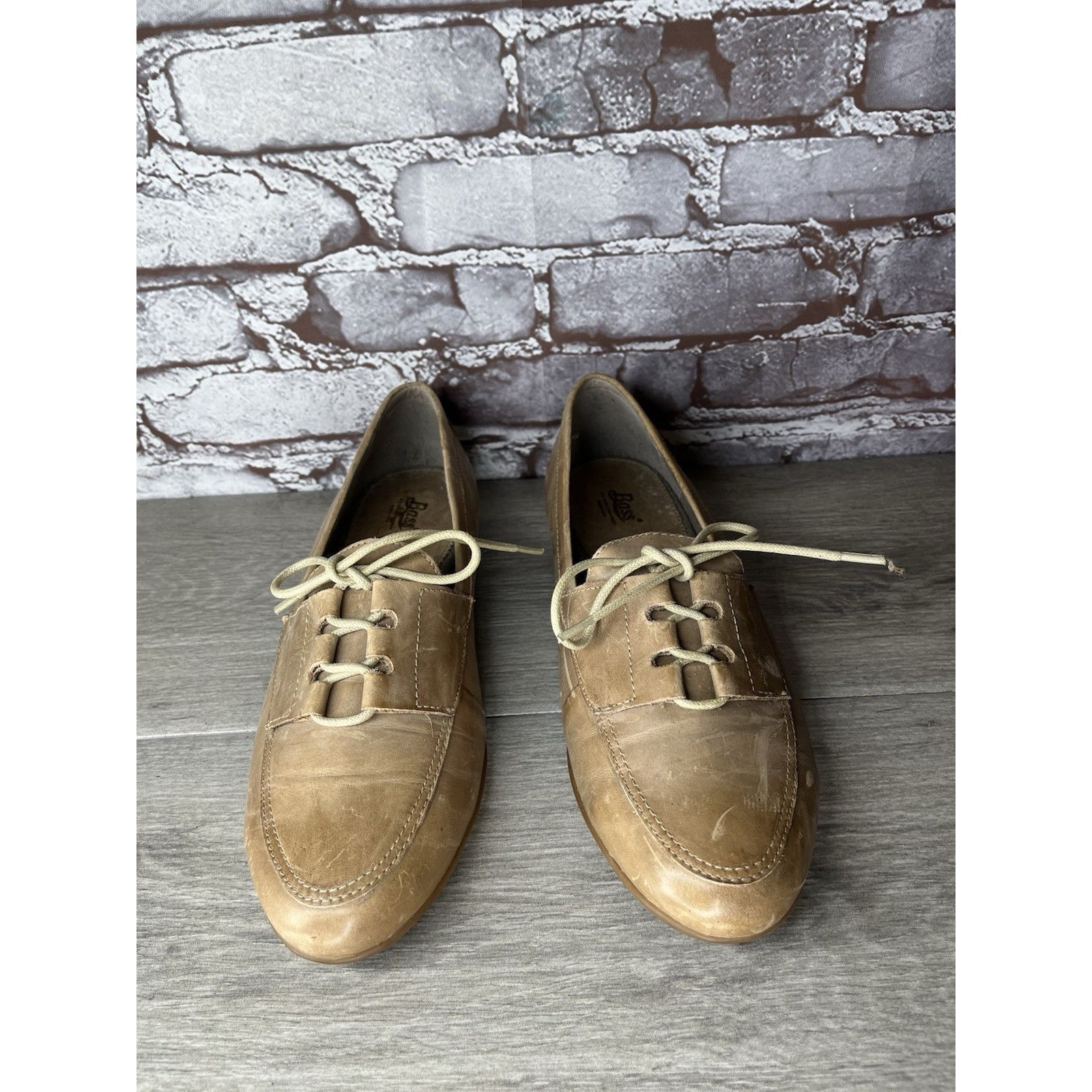 Bass GH Bass & Co. Bass Carla Clay Tan Leather Oxfords Shoes Wome Size US 11 / IT 41 - 11 Thumbnail