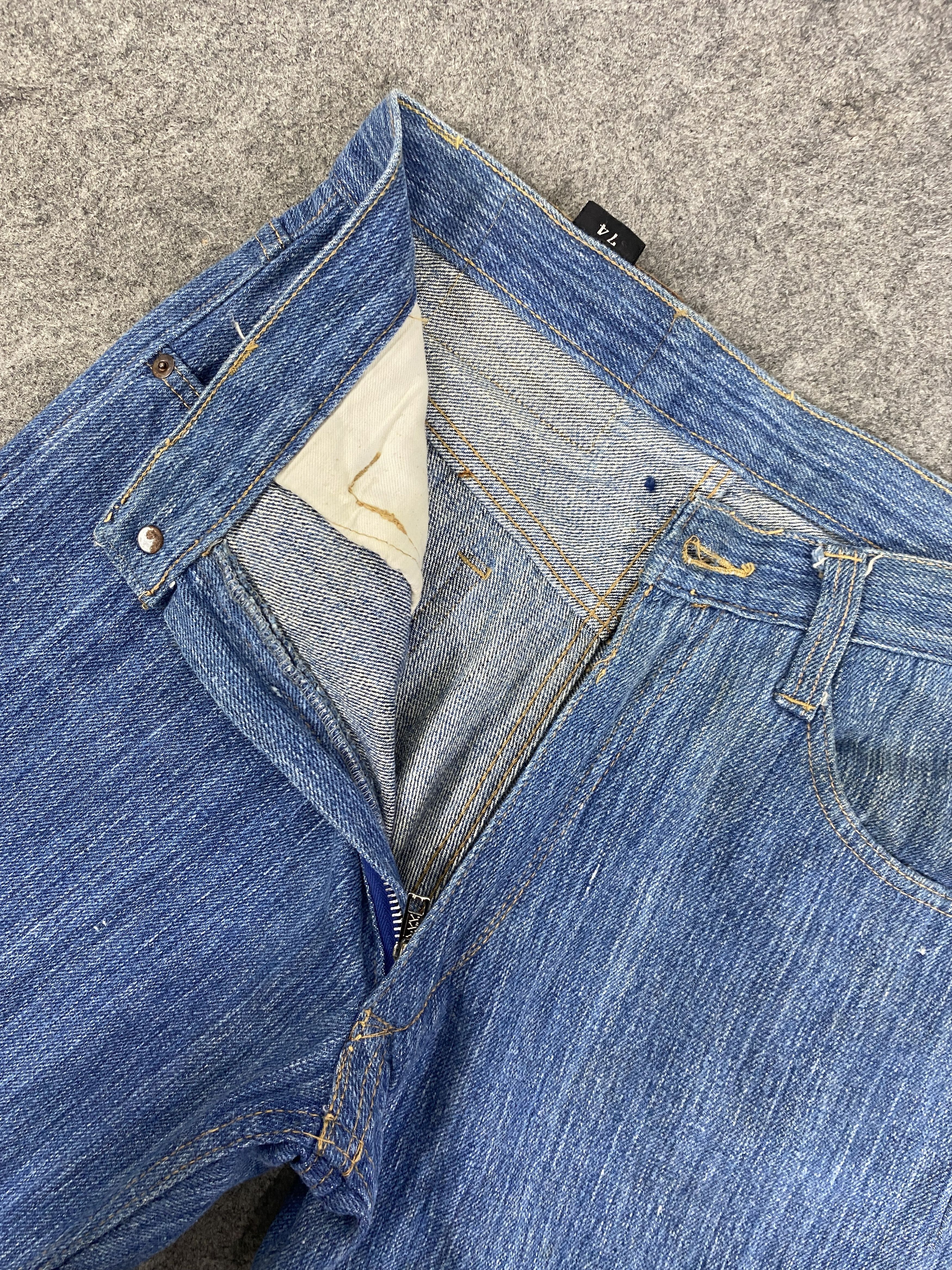 Japanese Brand Blue Vintage Lubbock Flare Denim Jeans 28x28.5 - JN3363 Size US 28 / EU 44 - 7 Thumbnail