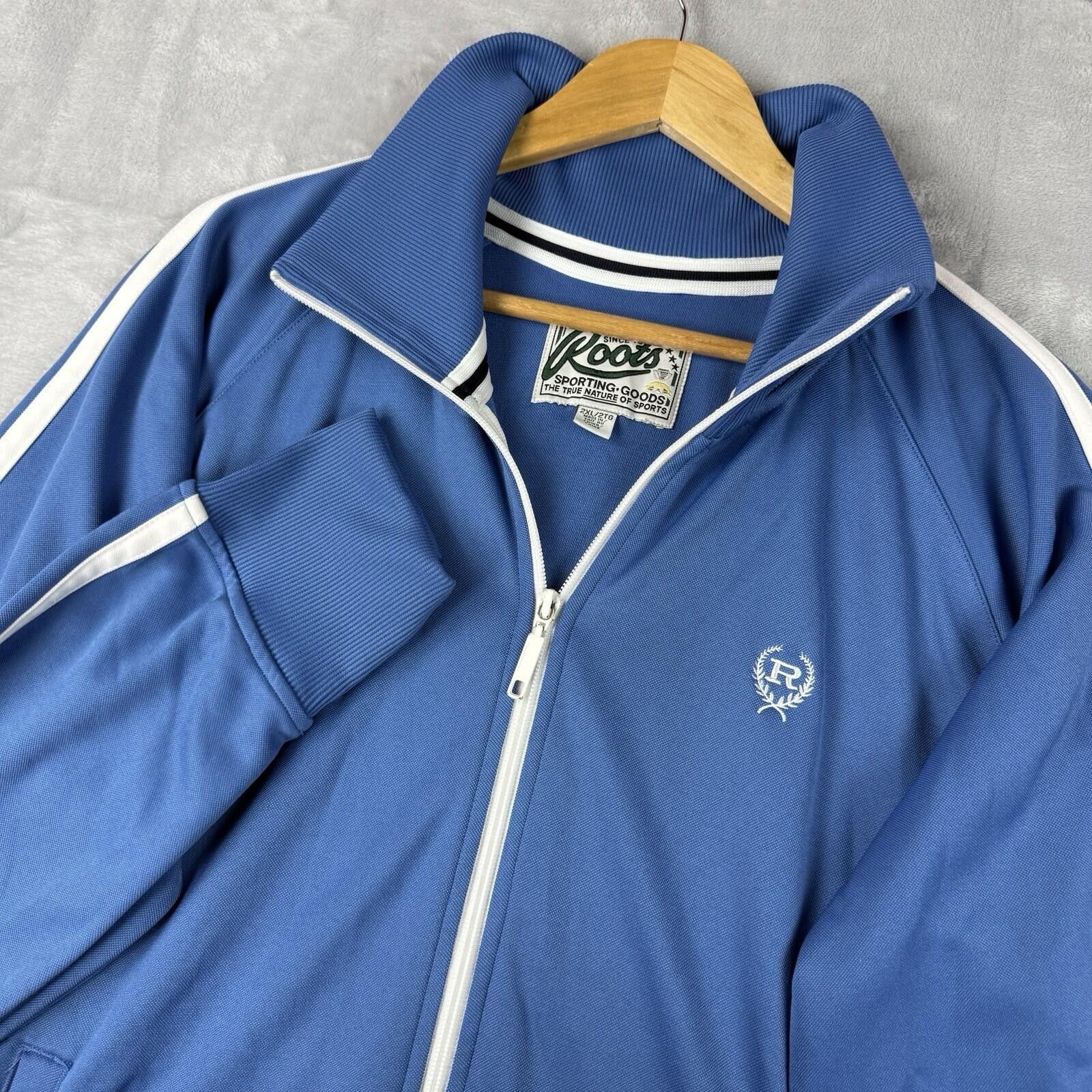 Roots Roots Blue Track Jacket 2XL Full Zip Sporting Goods Striped Size US XXL / EU 58 / 5 - 6 Thumbnail