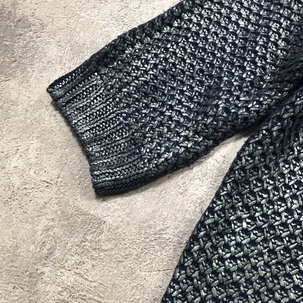Vintage Vintage 90s Oversized Knit Sweater Abstract Grunge Y2K S Size S / US 4 / IT 40 - 5 Thumbnail