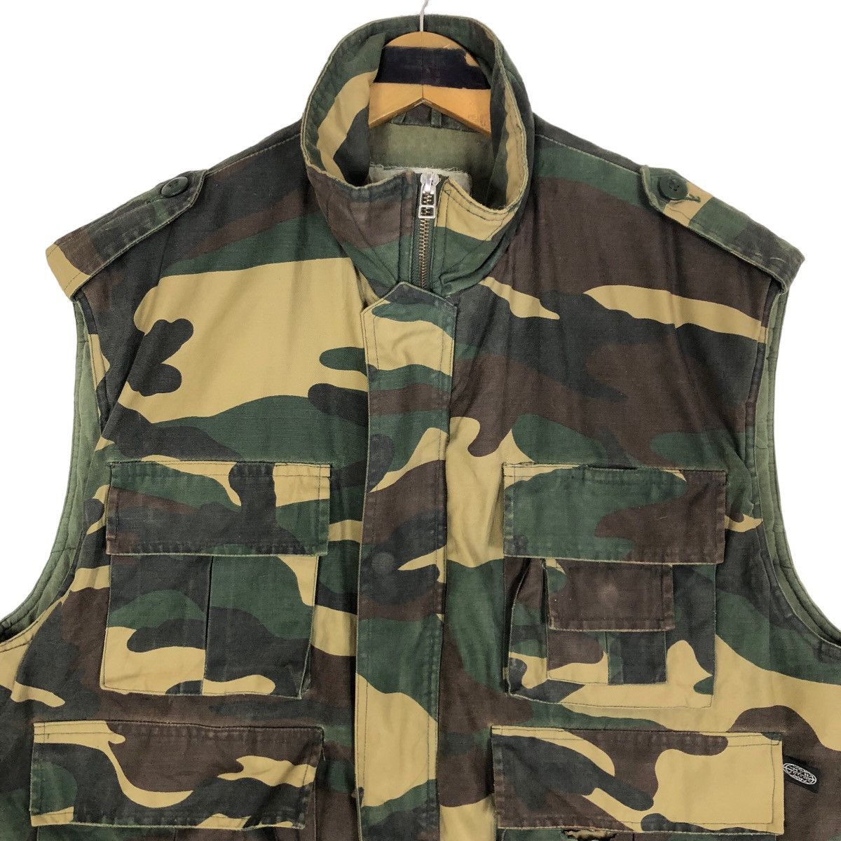 Vintage Vintage US Army Tactical Vest Camouflage Cargo Vest Size US L / EU 52-54 / 3 - 5 Thumbnail