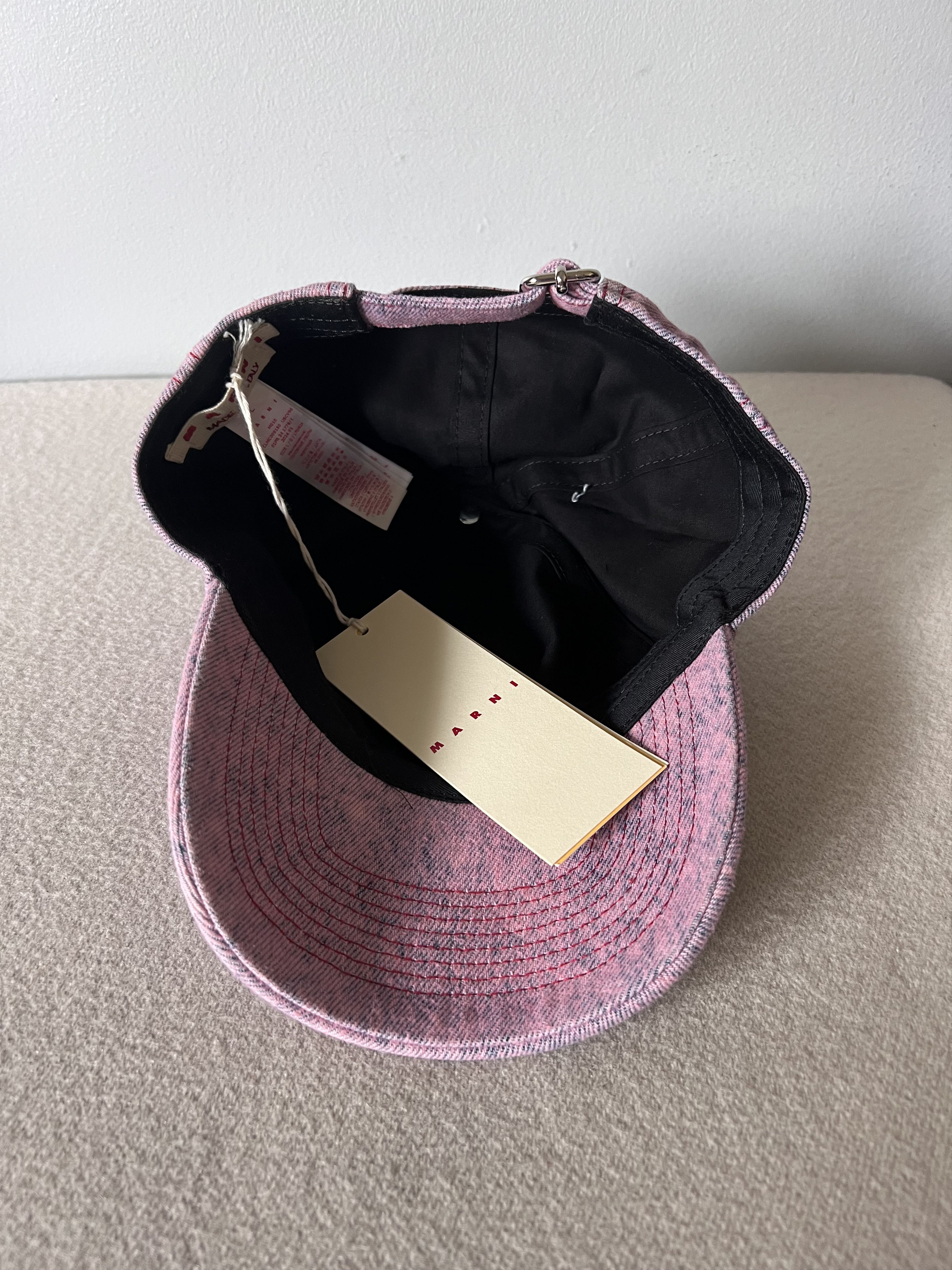 Marni Marni Marble Dye Baseball Cap in Pink Size ONE SIZE - 5 Thumbnail