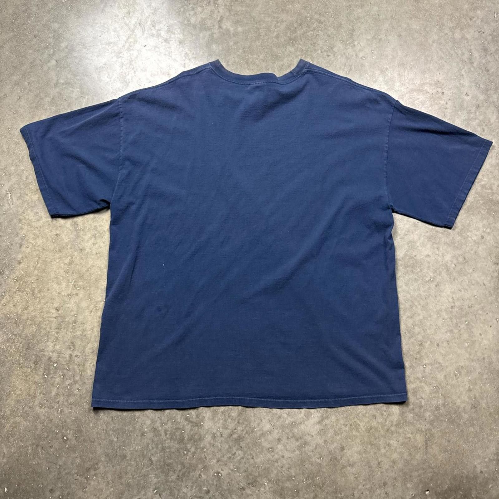 Adidas Navy Blue Adidas Property Vintage Y2k T-Shirt Size US XXL / EU 58 / 5 - 2 Thumbnail