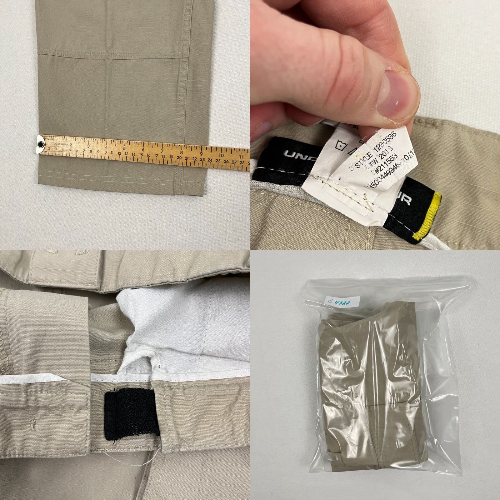 Under Armour Under Armour Tactical Cargo Pants Mens 36 x 27 Brown Ripstop Utility Cargo Pants Brown Under Armour 1230536 Size US 36 / EU 52 - 8 Thumbnail