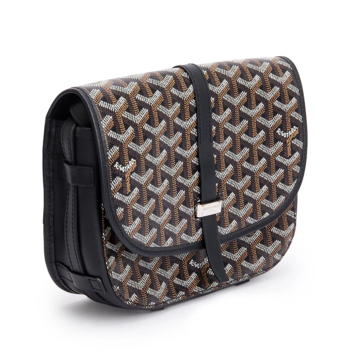 Goyard GOYARD 2021 Black Leather & Monogram Canvas Belvedere II PM Size ONE SIZE - 4 Thumbnail