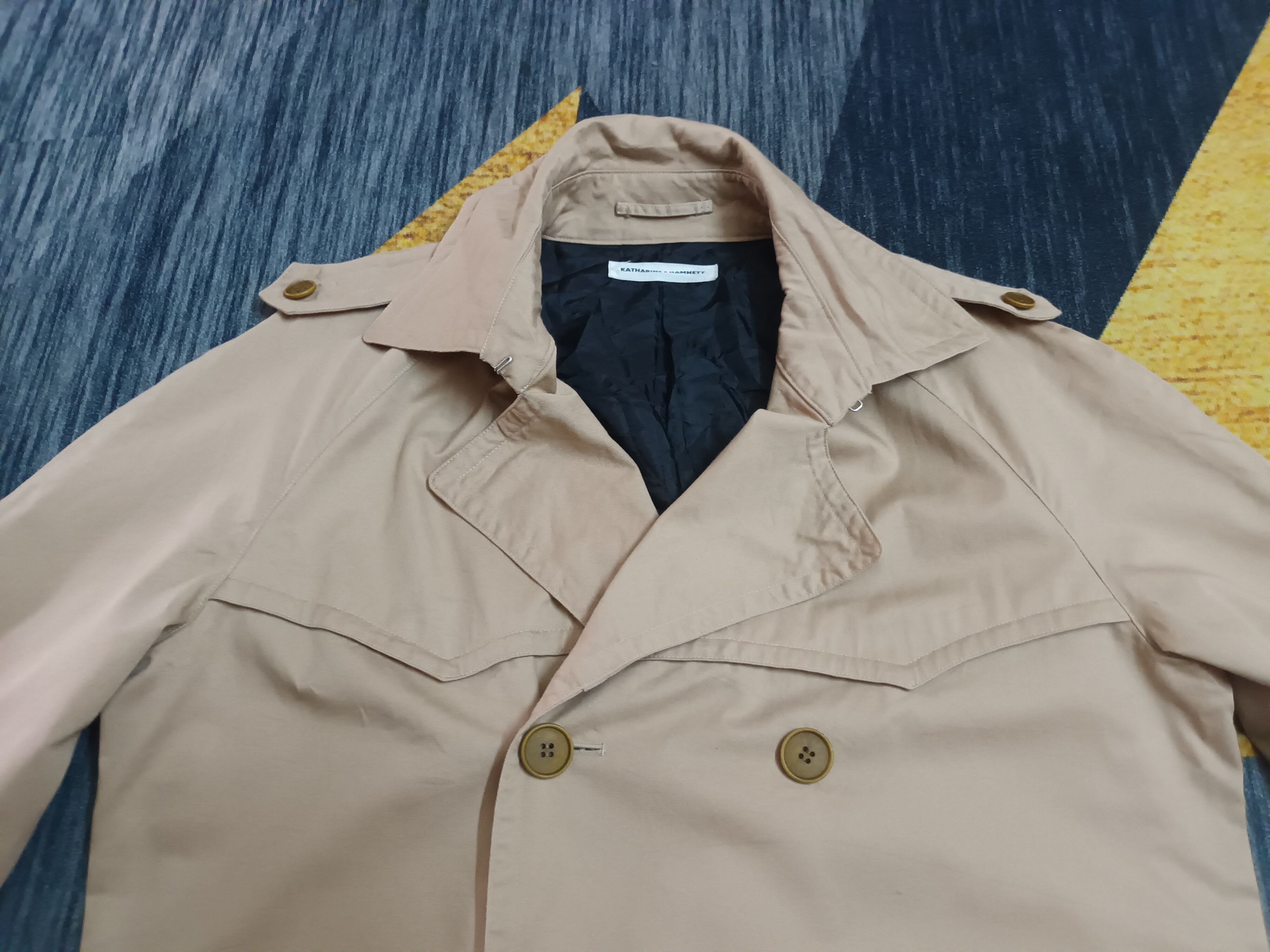 Katharine Hamnett London 🔥 KATHARINE E HAMNETT LONG COAT / JACKET 🔥 Size L / US 10 / IT 46 - 11 Thumbnail