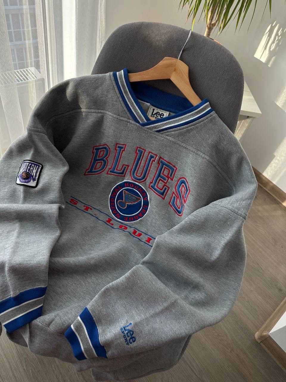 Japanese Brand × Vintage Vintage Blues St.Louis Gray Lee Sports Sweatshirt Size US L / EU 52-54 / 3 - 19 Thumbnail