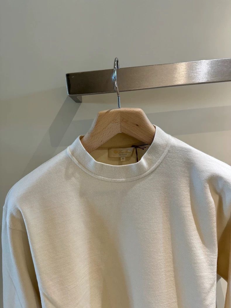 Loro Piana LORO PIANA Men's round neck casual cashmere sweater 100% c Size US M / EU 48-50 / 2 - 2 Thumbnail