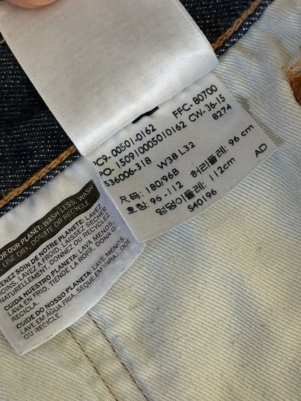 Levi's Vintage Clothing Mens Levi's 501 Dark Blue Denim Jeans Size US 38 / EU 54 - 7 Thumbnail