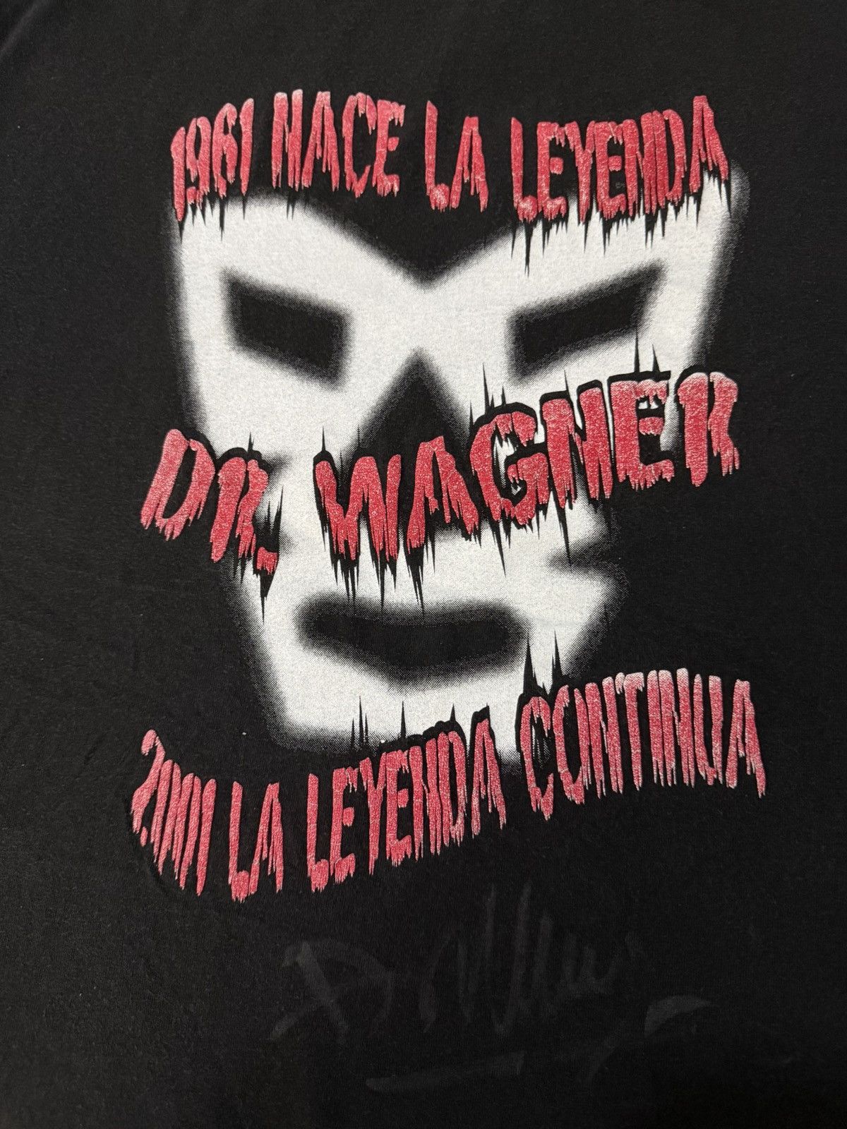Vintage Vintage 00s CMLL Dr. Wagner 2001 T-Shirt WWE WWF Wrestling Size US L / EU 52-54 / 3 - 5 Thumbnail