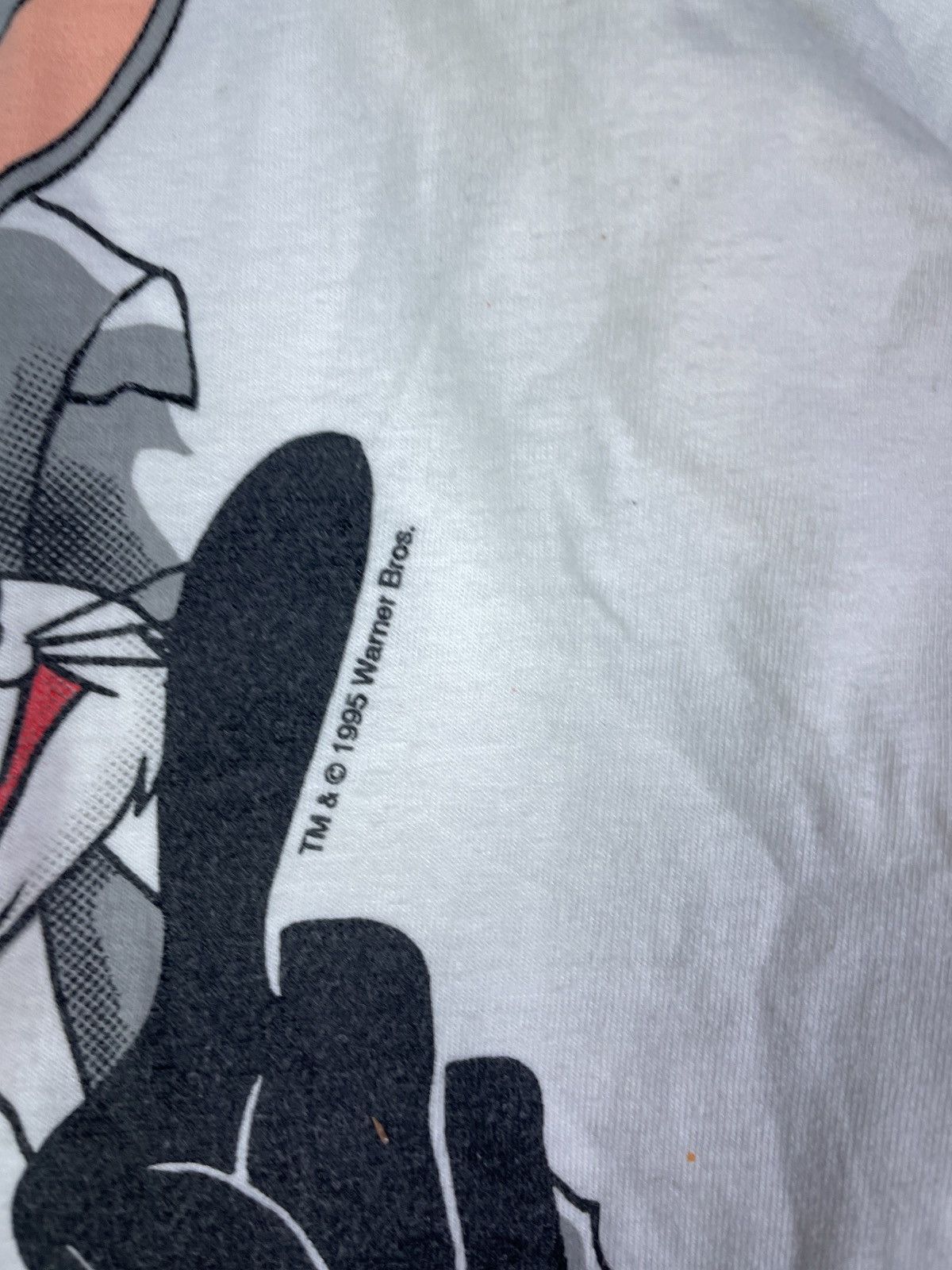 Cartoon Network × Vintage × Warner Bros Vintage 90s Looney Tunes Warner Bros Bugs Taz Duffy t Shirt Size US L / EU 52-54 / 3 - 3 Thumbnail