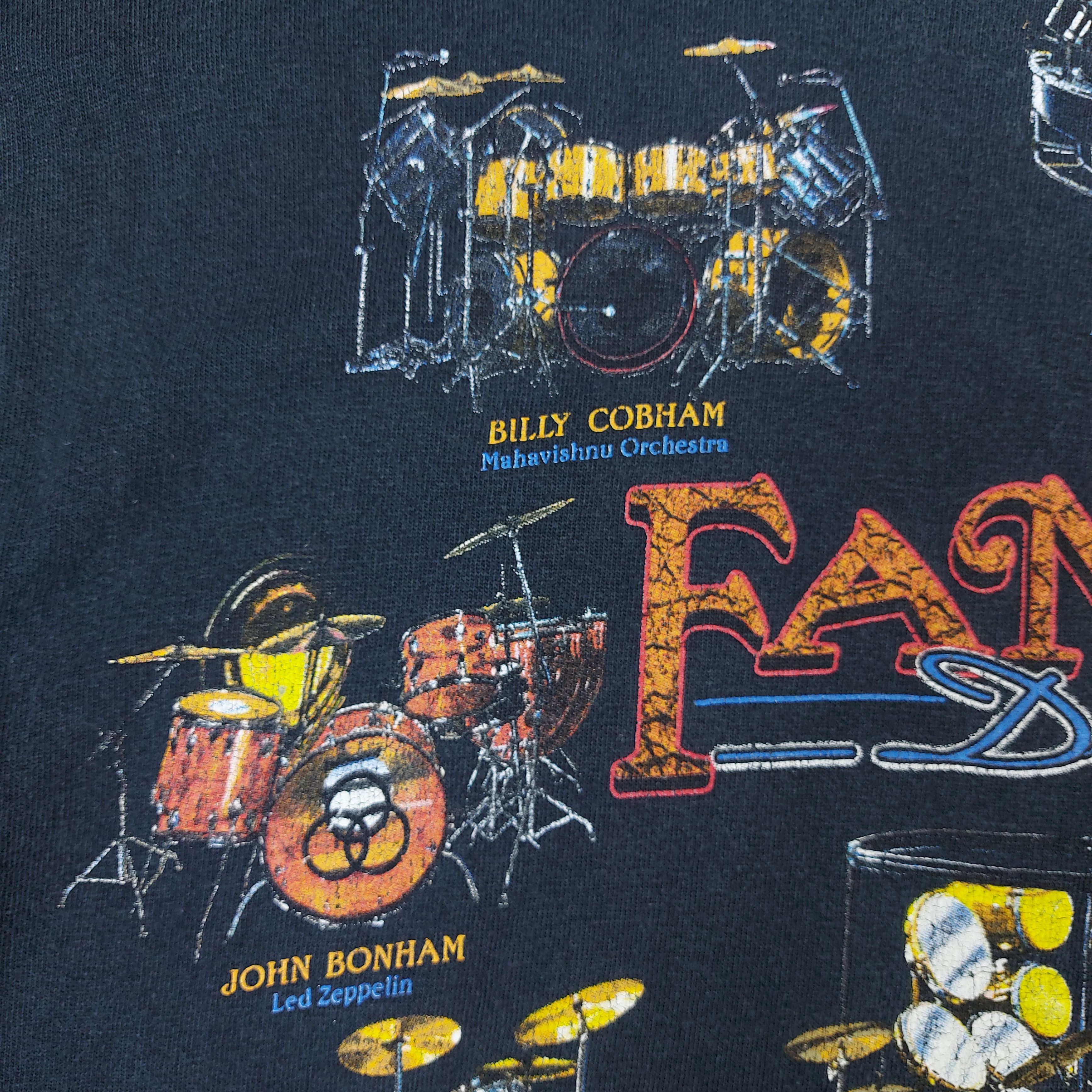 Band Tees Vintage Y2K Famous Drummers Of History Graphic TEE Size US M / EU 48-50 / 2 - 6 Thumbnail