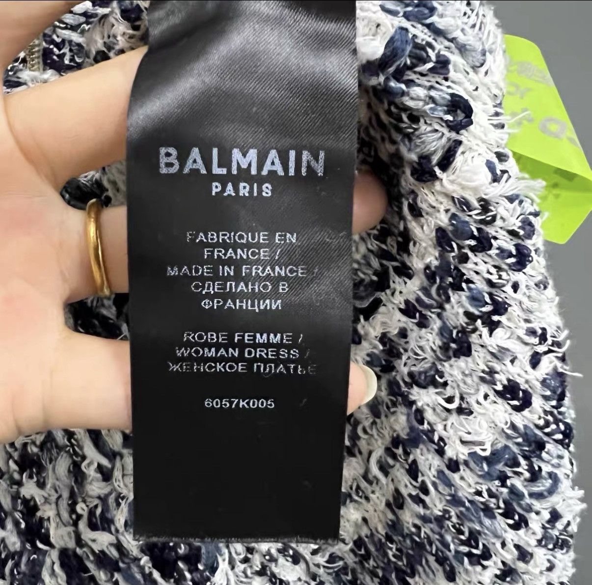 Balmain Balmain Mixed Woven Dress J41 Size M / US 6-8 / IT 42-44 - 4 Thumbnail