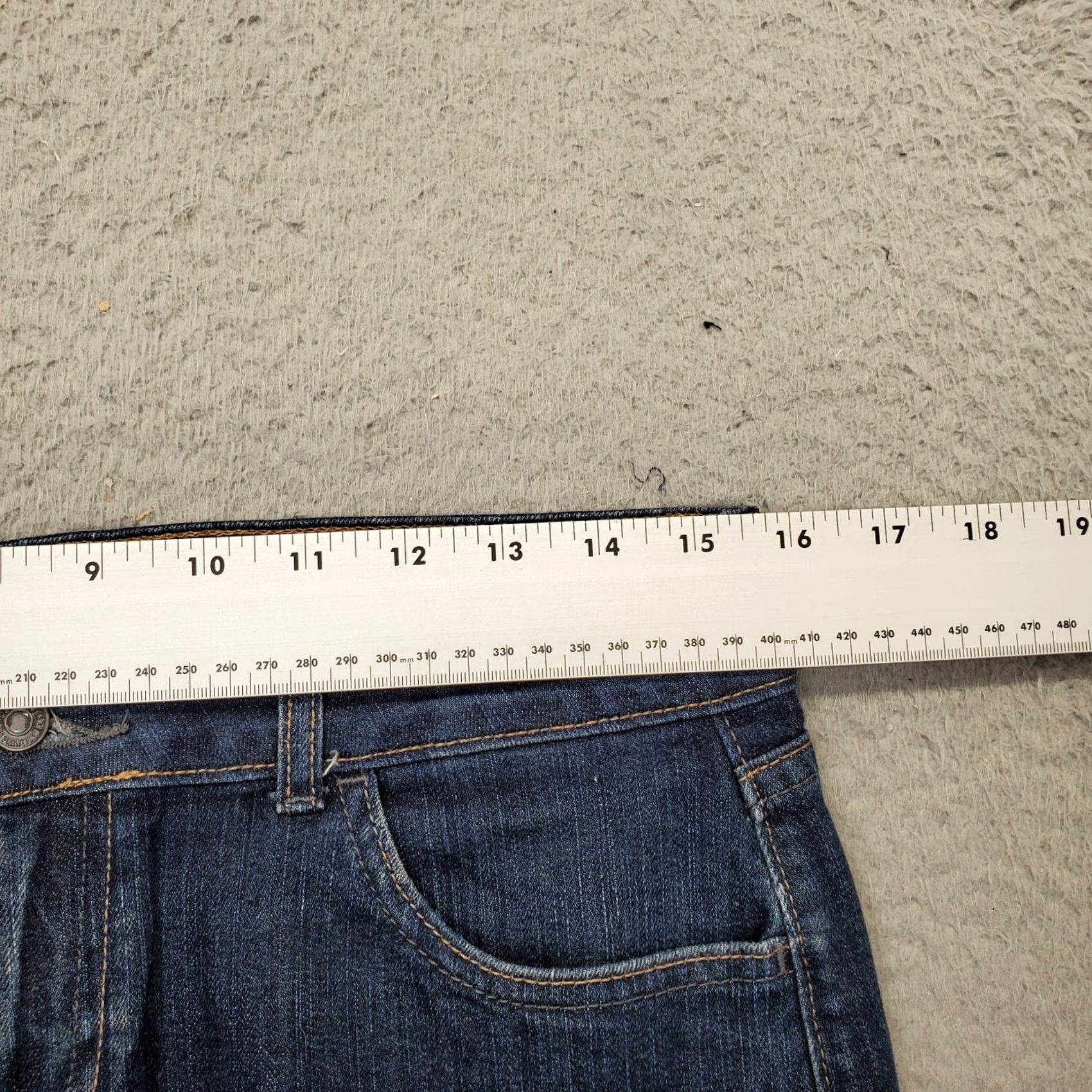 Old Navy Old Navy Pencil Skirt Womens Size 10 Navy Denim Vent Stretchable 5 Pocket Design Size 32" / US 10 / IT 46 - 4 Thumbnail