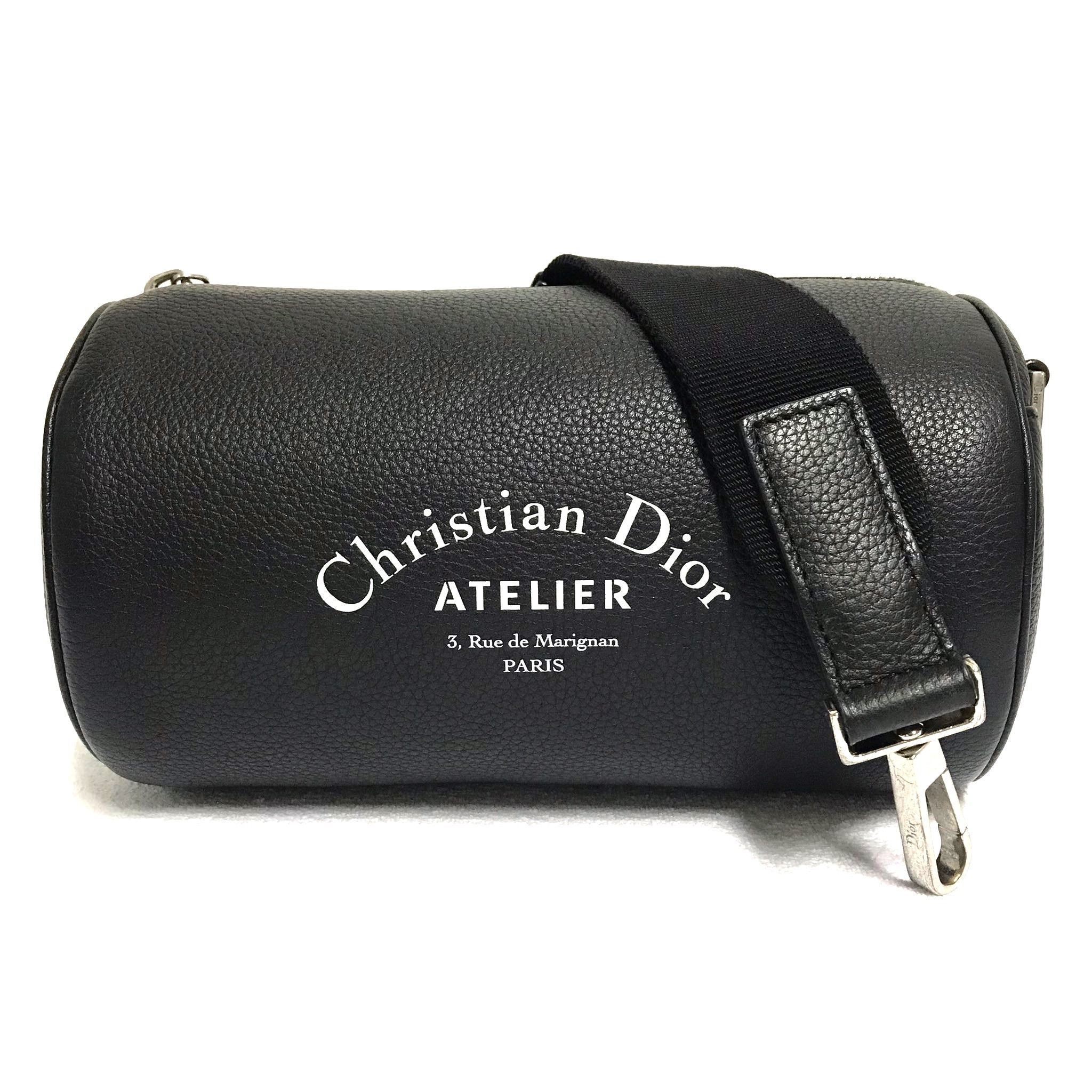 Christian Dior Monsieur Christian Dior Atelier Mens Roller Pouch in Black Size ONE SIZE - 1 Thumbnail