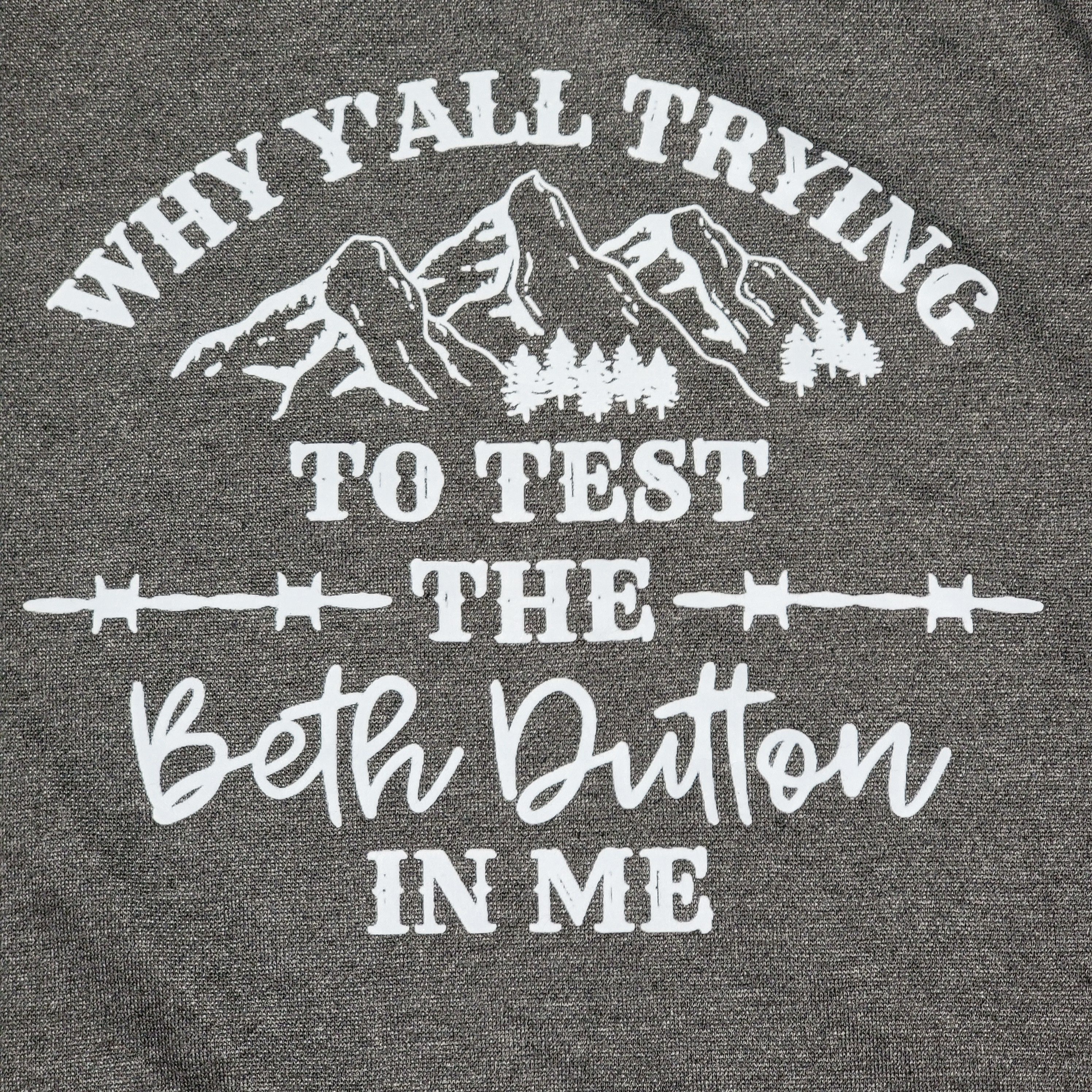 Other Yellowstone LS Crewneck Sweatshirt "...Test The Beth" - XL Size XL / US 12-14 / IT 48-50 - 2 Thumbnail