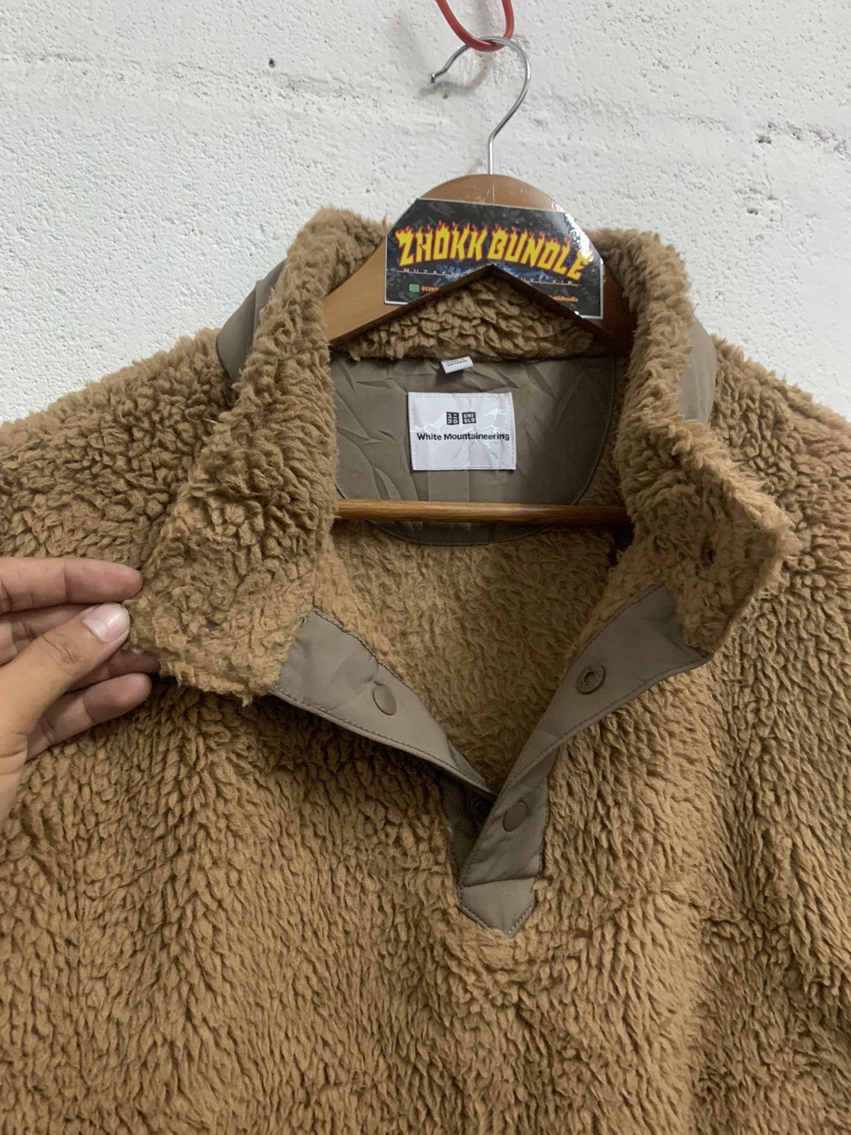 Japanese Brand × Uniqlo × White Mountaineering Uniqlo X White Mountaineering Snap-T Style Fleece Size US L / EU 52-54 / 3 - 4 Thumbnail