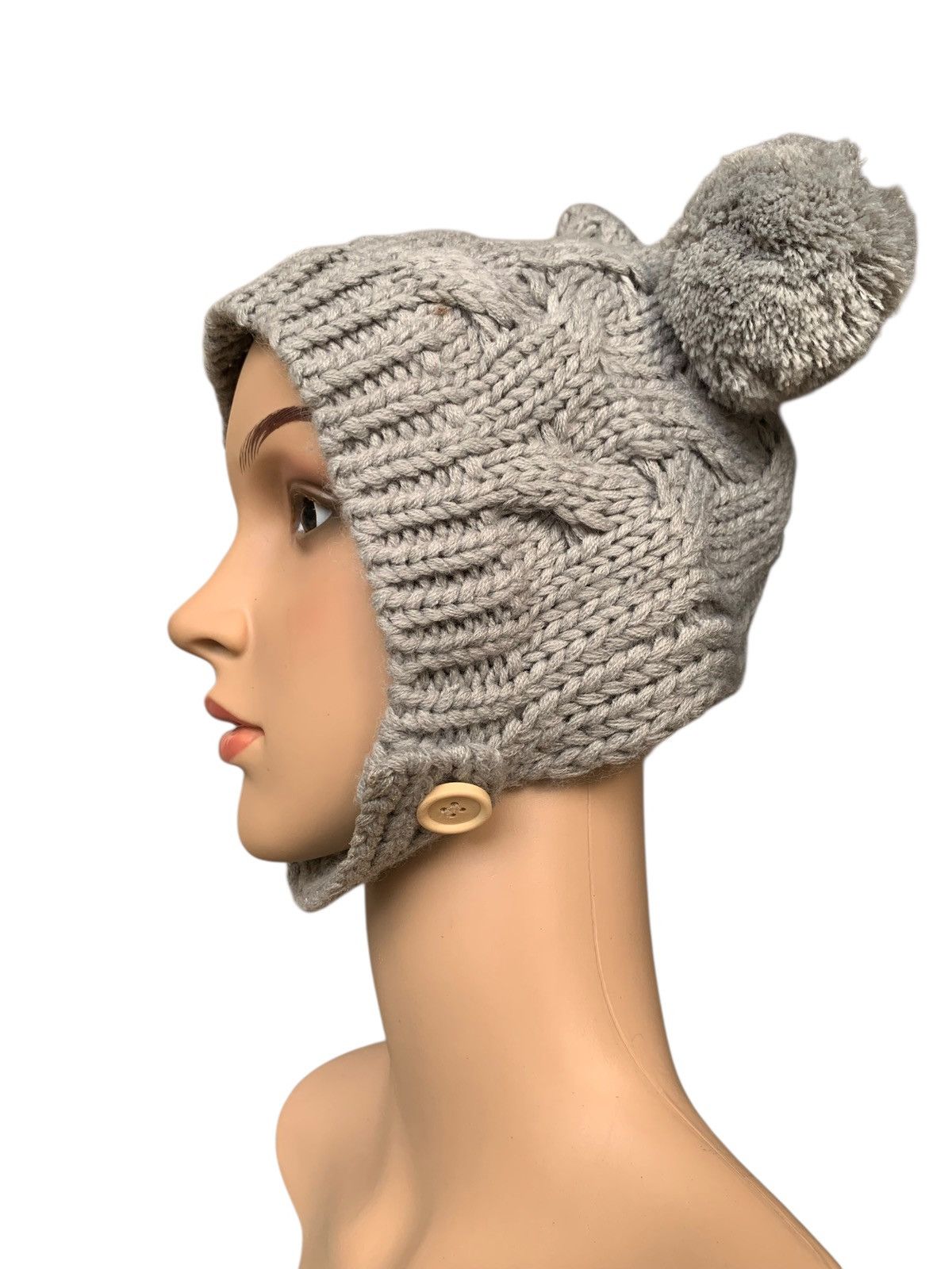 Japanese Brand × Kapital × Vintage Women Hat Cat Ear Crochet Braided Knitt By Hand made Size ONE SIZE - 7 Thumbnail