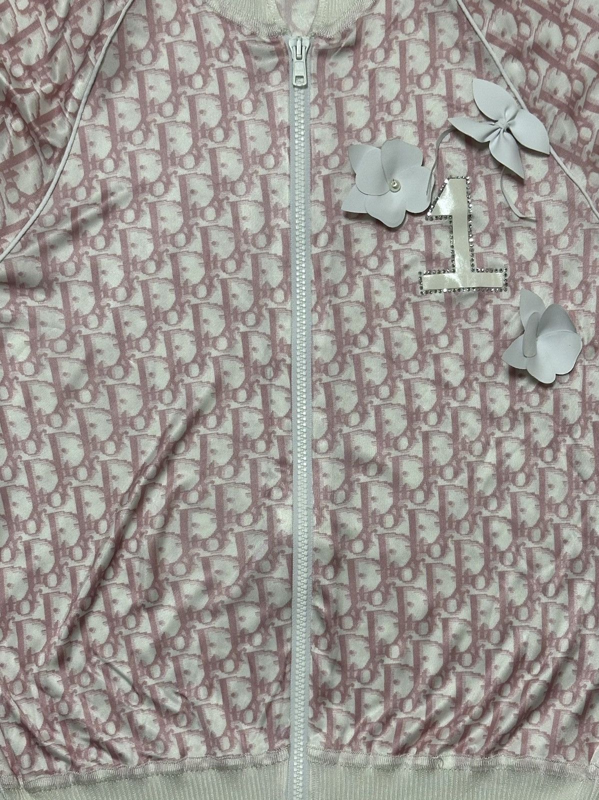 Dior CHRISTIAN DIOR S/S 2004 Trotter Flower Zip Up Jacket Size S / US 4 / IT 40 - 4 Thumbnail