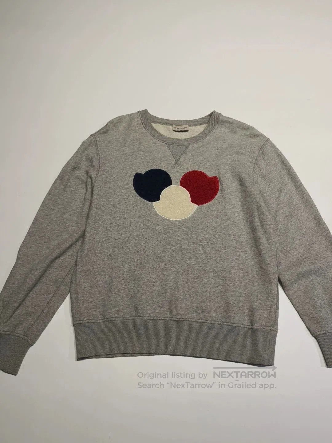 Moncler moncler gray sweatshirt with heart design. Size US XL / EU 56 / 4 - 1 Thumbnail