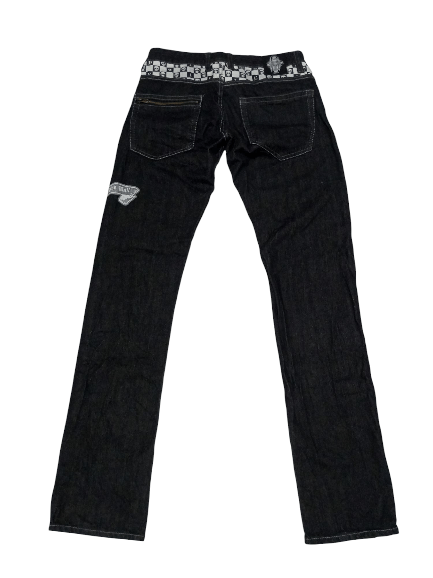 Hysteric Glamour Vintage mild life sklulls bones punk denim pants Size US 29 - 2 Thumbnail