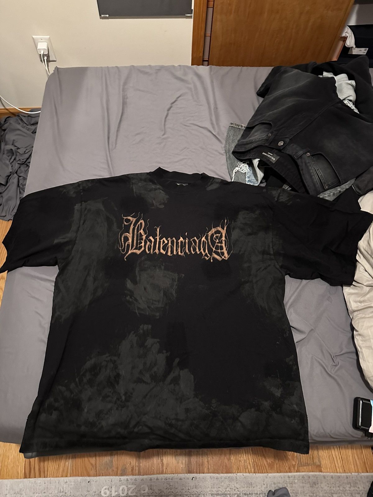 Balenciaga New Balenciaga Heavy Metal Vintage Jersey T shirt L Size US L / EU 52-54 / 3 - 2 Thumbnail