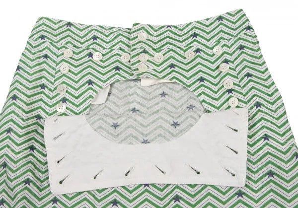 Comme des Garcons Comme des Garcons size M Green Retro Geometric Design Sens Size 22" - 5 Thumbnail