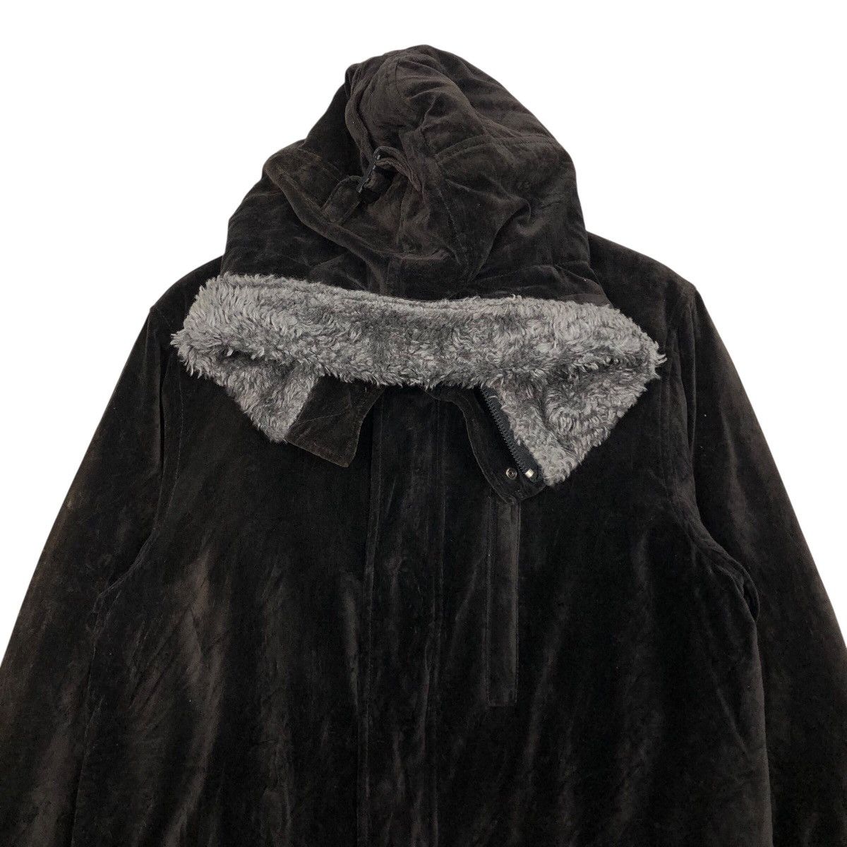 Japanese Brand BEAMS Shaggy Fleece Hood Parka — Soft-Touch Velvet Shell Size US M / EU 48-50 / 2 - 4 Thumbnail