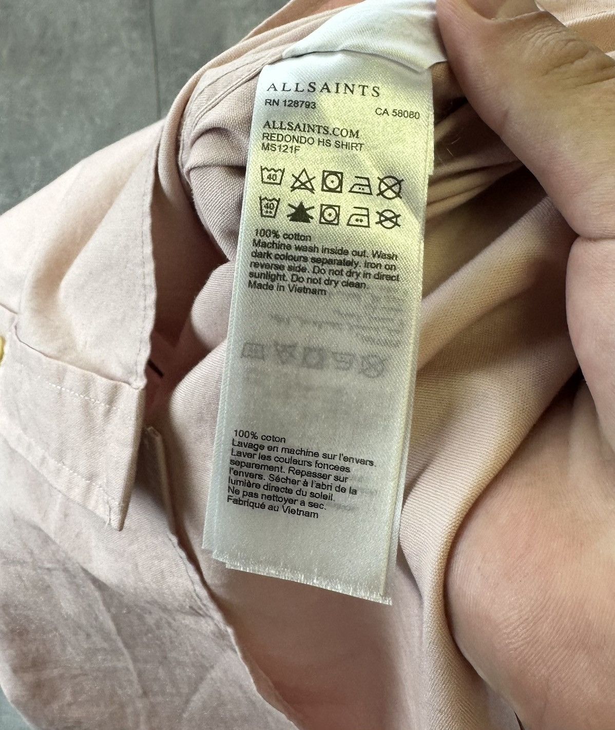 Allsaints New Allsaints Japanese Pink Shirt Button Up Size US M / EU 48-50 / 2 - 10 Thumbnail