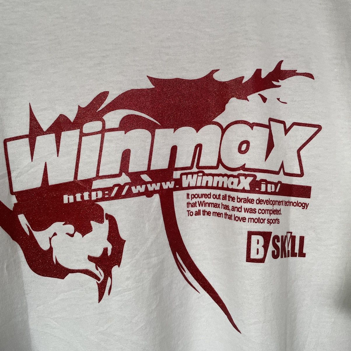 Vintage Vintage 2000s Winmax Japanese Brake Pad Company Promo TShirt Size US XL / EU 56 / 4 - 2 Thumbnail