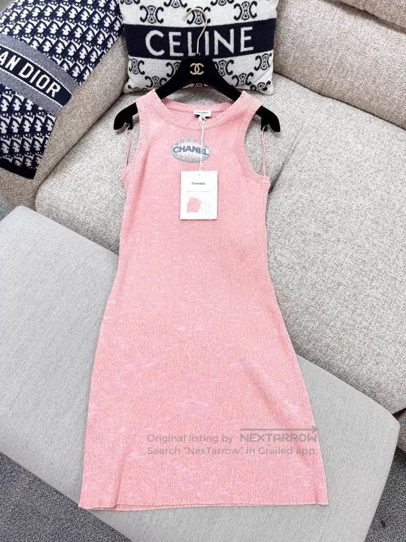 Chanel Chanel Letter logo knitted vest dress Size XXS / US 00 / IT 34 - 4 Thumbnail