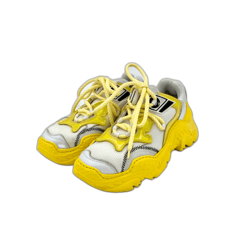 Number (N)ine N°21 Yellow Thick Sole Casual Sneakers Size US 5 / EU 37 - 1 Thumbnail