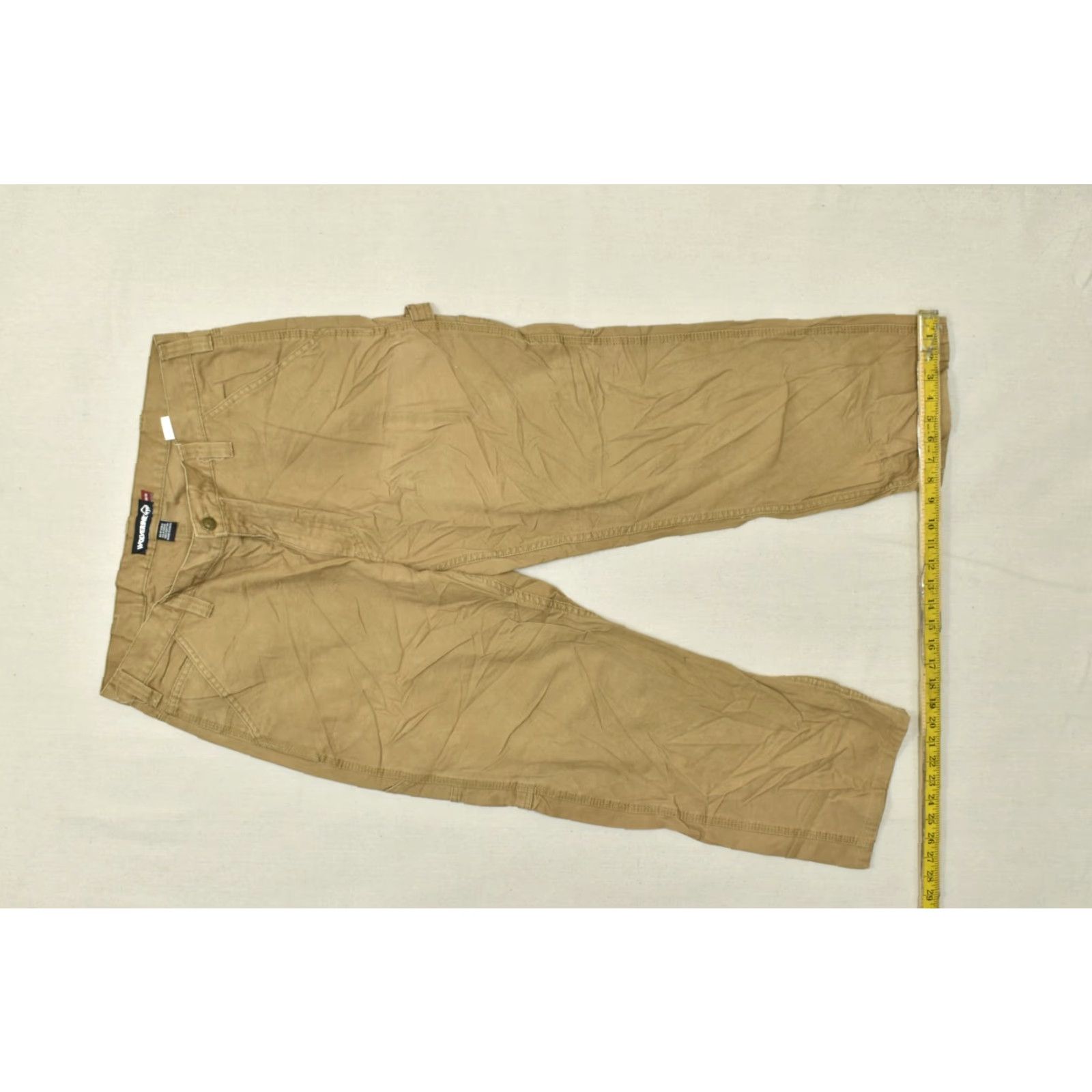 Vintage Wolverine Men's 38x30 Brown Cotton Canvas Utility Carpenter Work Pants Size US 38 / EU 54 - 5 Thumbnail