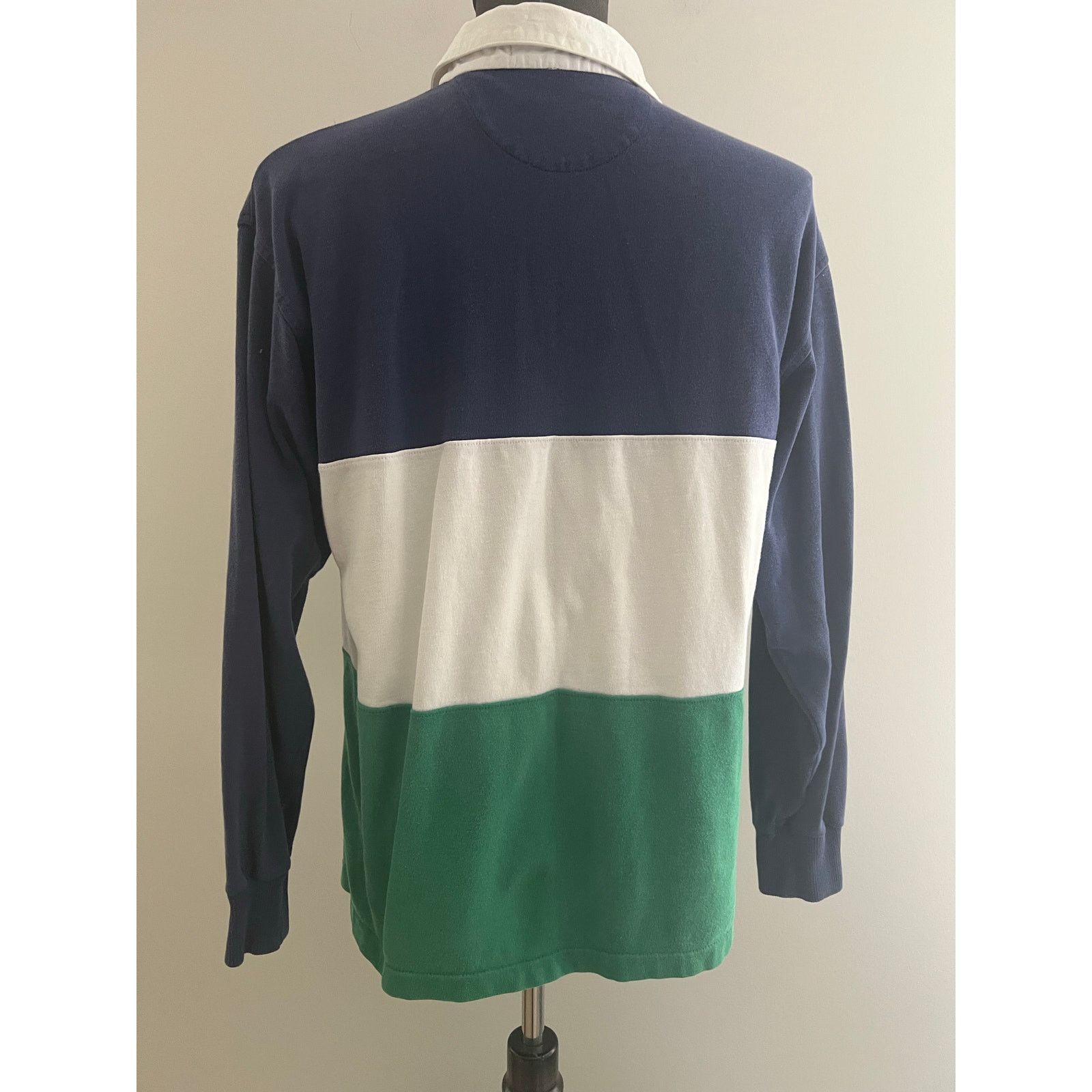 Chaps Ralph Lauren Chaps Ralph Lauren Long Sleeve Polo Colorblock Blue Green L Size US L / EU 52-54 / 3 - 6 Thumbnail