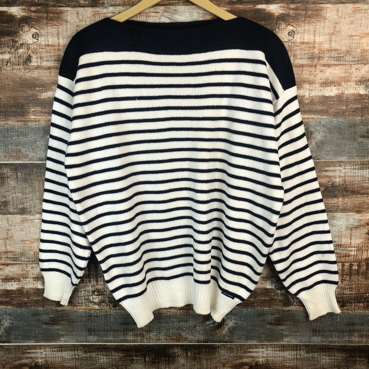 OVER THE STRiPES × Saint James Saint James Stripe White Knitwear #A1867 Size L / US 10 / IT 46 - 3 Thumbnail