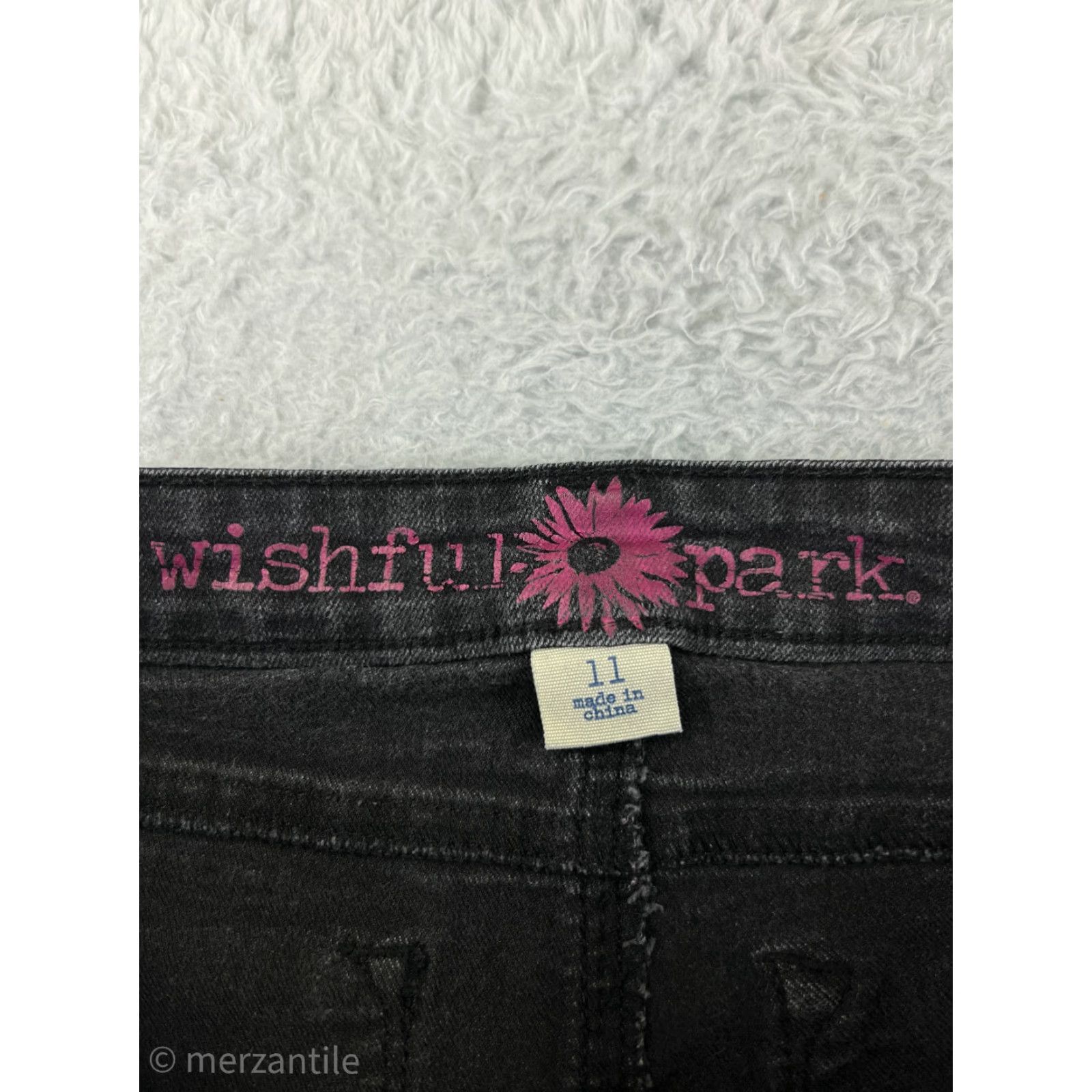 Vintage Wishful Park Jeans Womens 11 Dark Gray Cotton Polyester Blend Bootcut Size 27" / US 4 / IT 40 - 4 Thumbnail