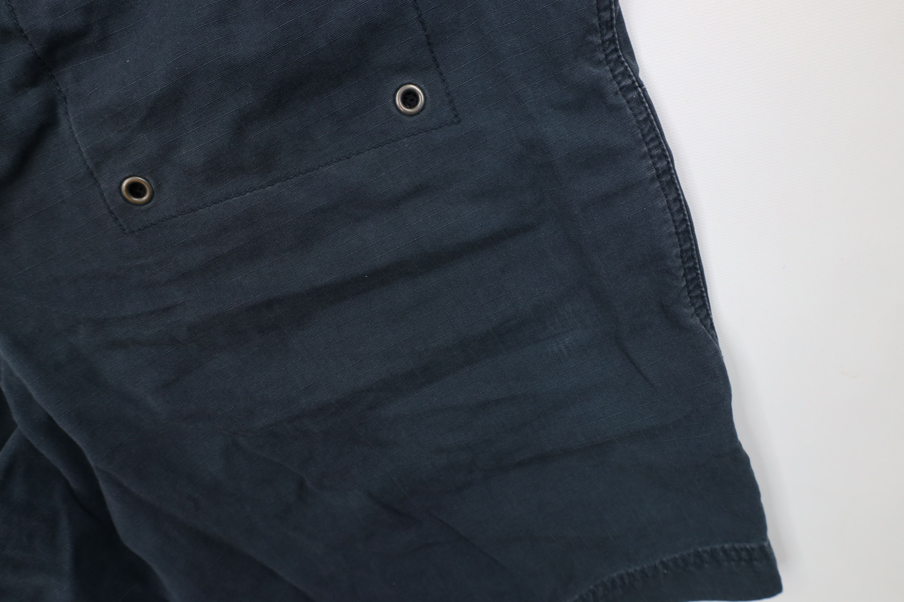 Gap Vintage 90s Y2K Gap Belted Ripstop Cargo Shorts Navy Blue Size US 30 / EU 46 - 13 Thumbnail