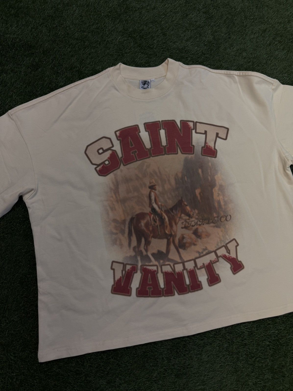 Saint Vanity Saint Vanity Cream Stable 2.0 Tee Shirt Size L (NEW) Size US L / EU 52-54 / 3 - 2 Thumbnail