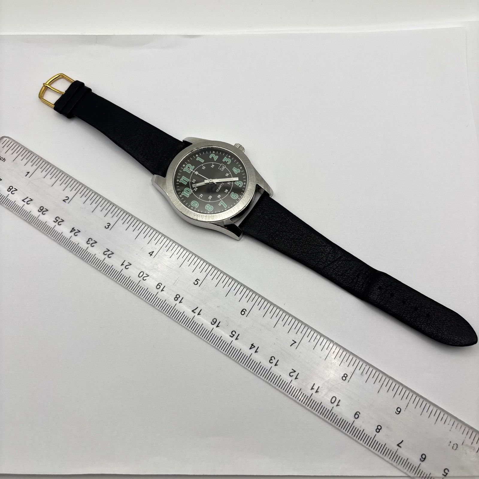 Other Vintage Silver & Black Men's Watch Size ONE SIZE - 3 Thumbnail
